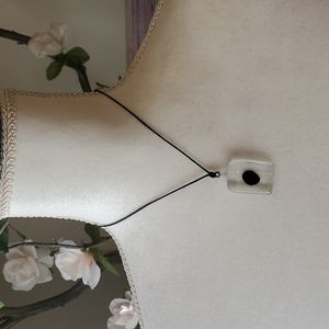 Handmade Glass Pendant on Hemp Rope